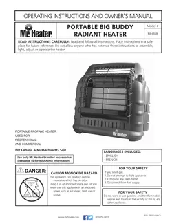 Radiateur portatif à 3 appareils de chauffage MH12b
